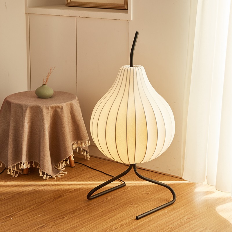 Living Room Decorative Pear Silk Floor Lamp K11