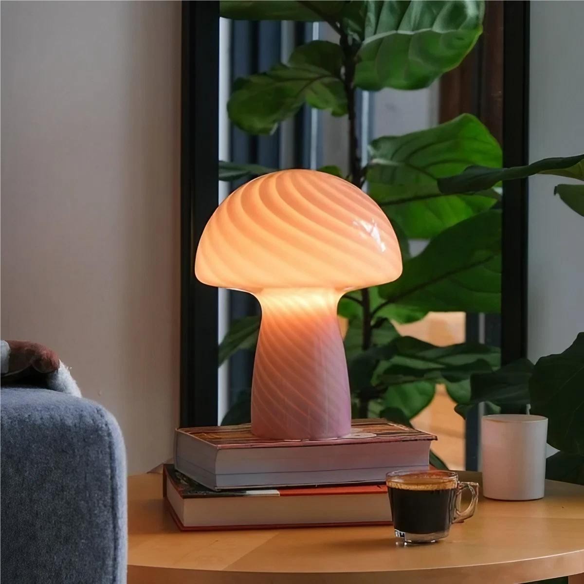 Modern Design Stained Glass Mushroom Lamp K51