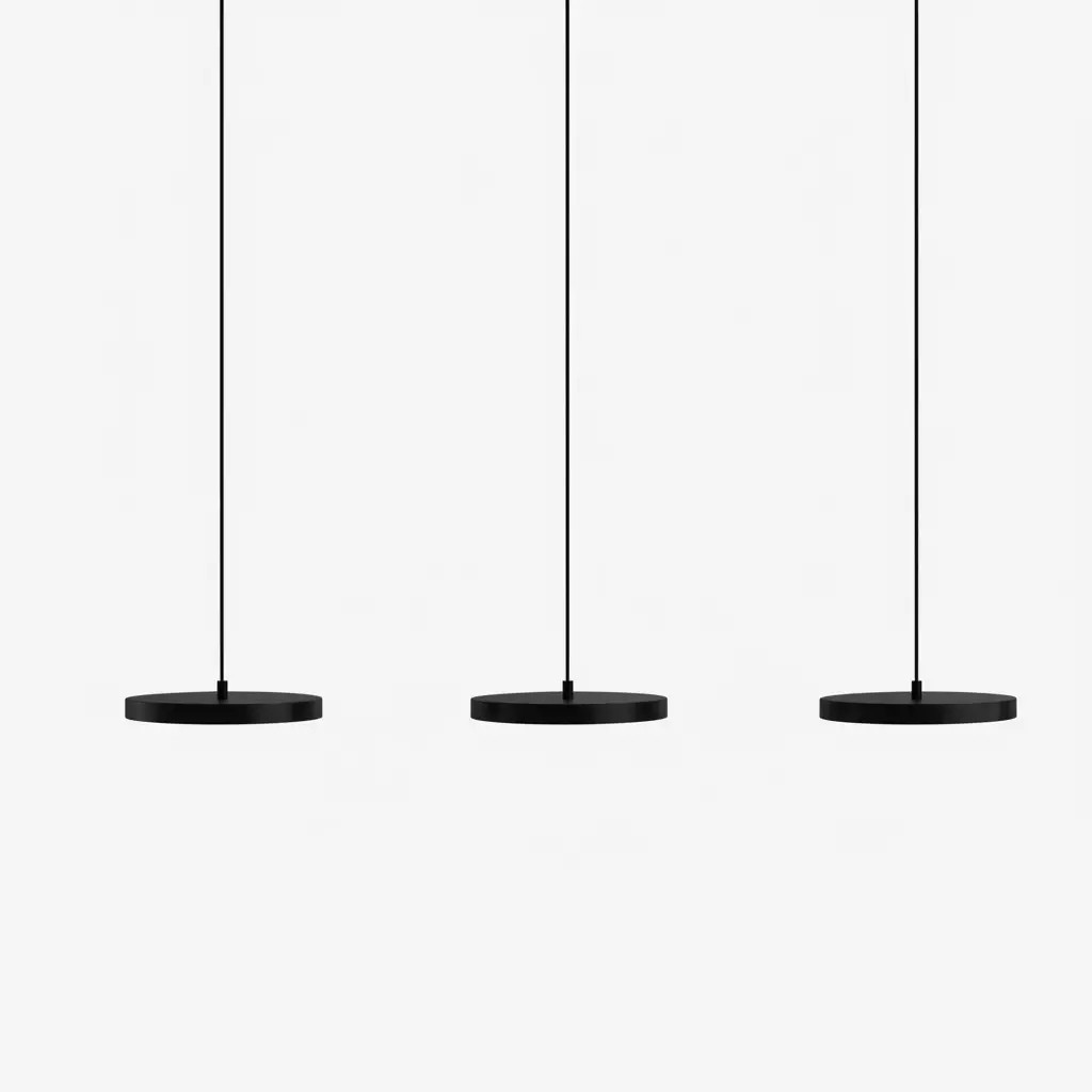 Modern Round Disc Flat Pendant Light - Multi-Light Pendant With LED Light K1555