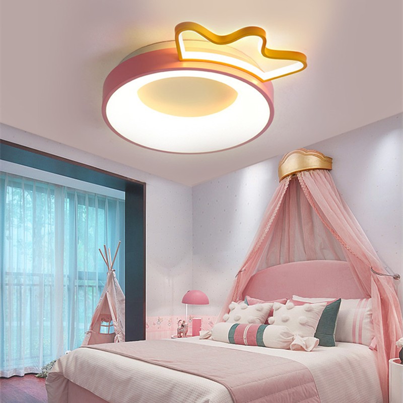 Cartoon Crown Ceiling Lamp