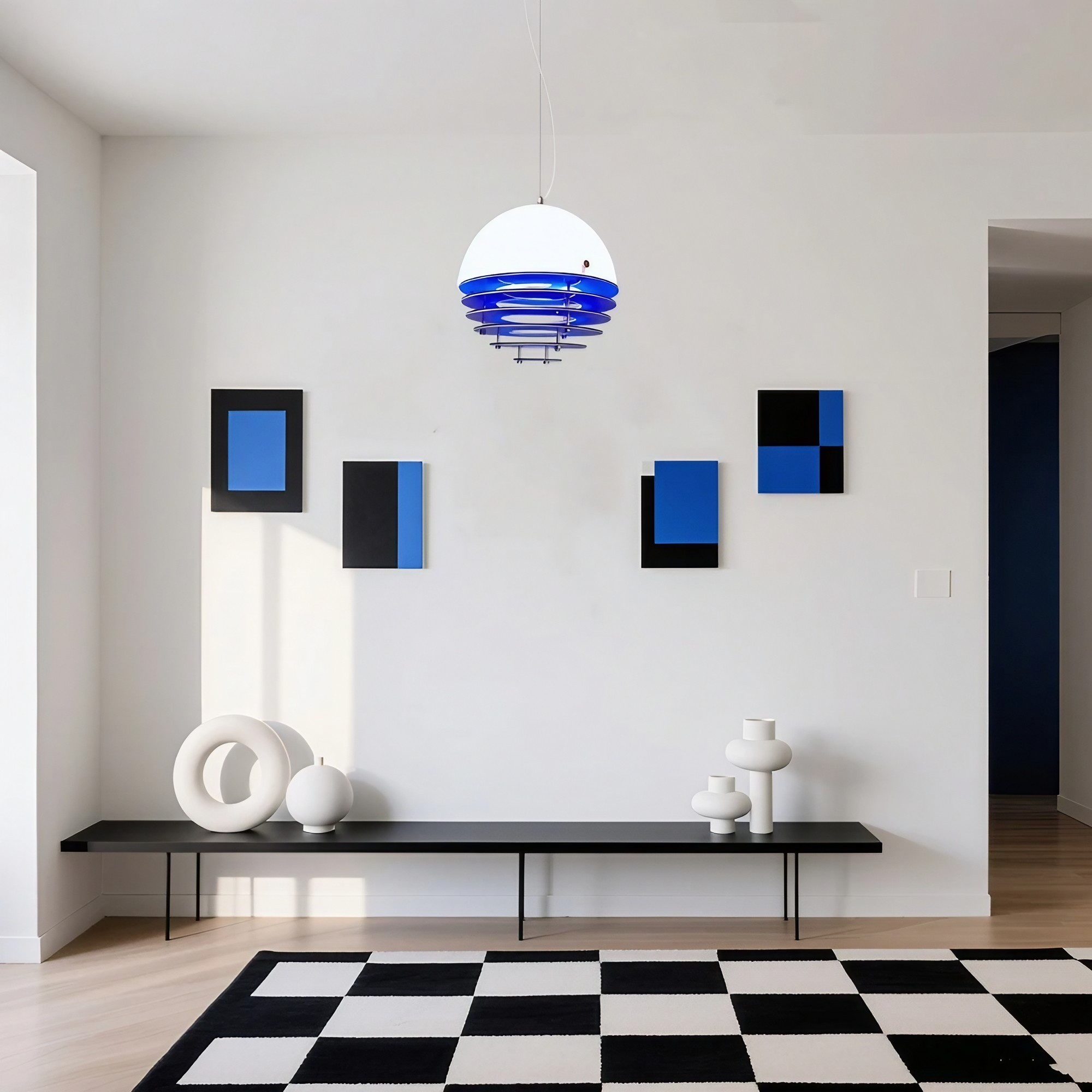 Afterglow Layered Acrylic Bauhaus Sunset Pendant Light - Ambient Pendant Light for Living Area K889