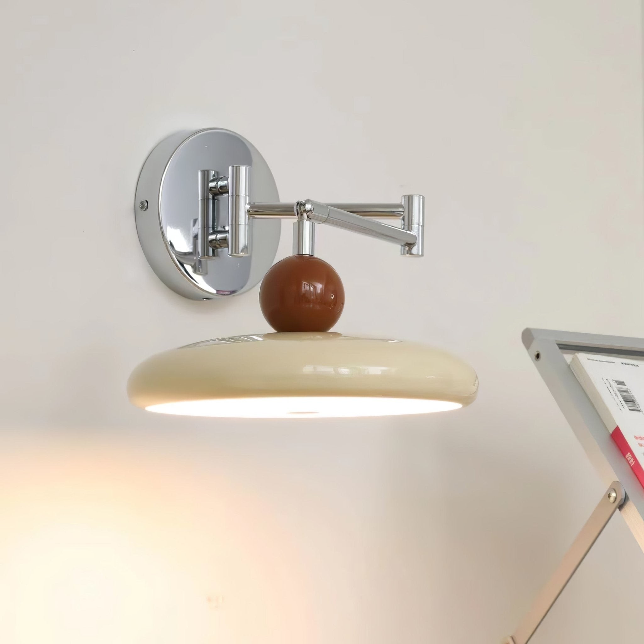 Minimalist French Creative Cream Style Rotatable Swing Arm Wall Lamp K463