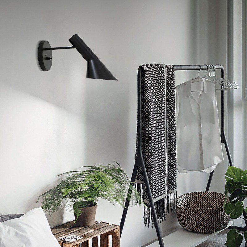 Modern Nordic Metal Wall Lamp - Directional Asymmetrical Sconce for Hallway
