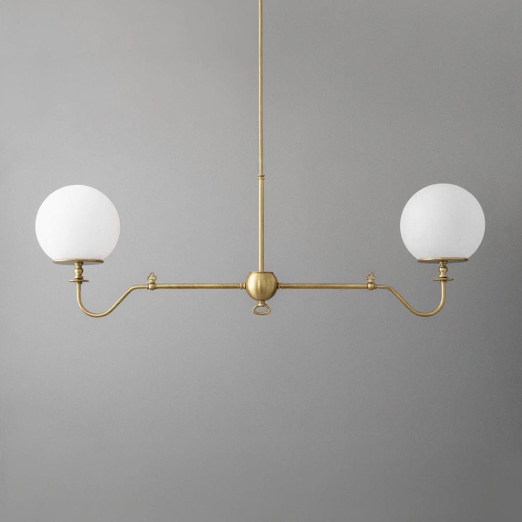 Glorica Glass Brass Chandelier Lighting - Contemporary Glass Multi-Light Hanging Fixture K1499