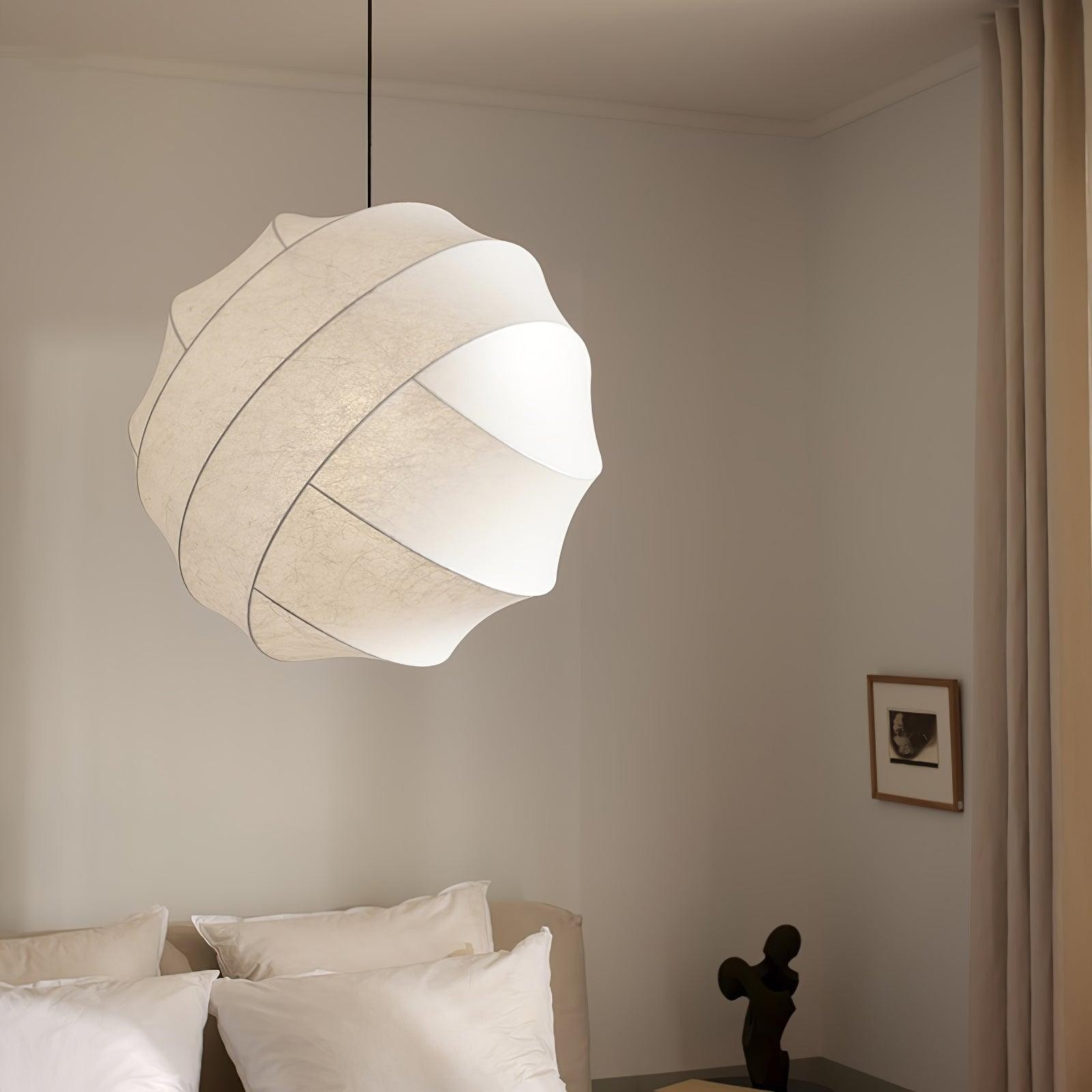 Wabi-Sabi Style Fiber Cocoon Pendant Lamp K732