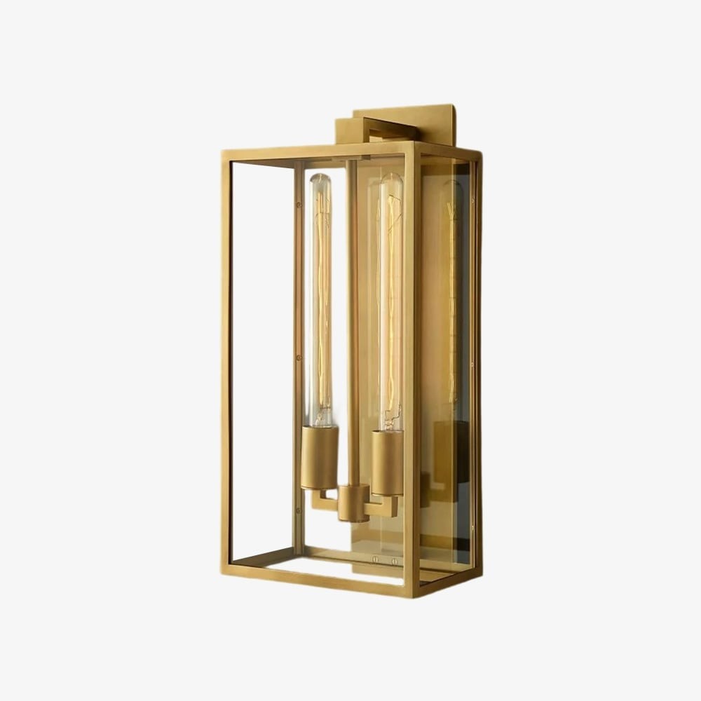 Classic Beckman Vintage Wall Sconce - Steel & Glass Linear Design K1589