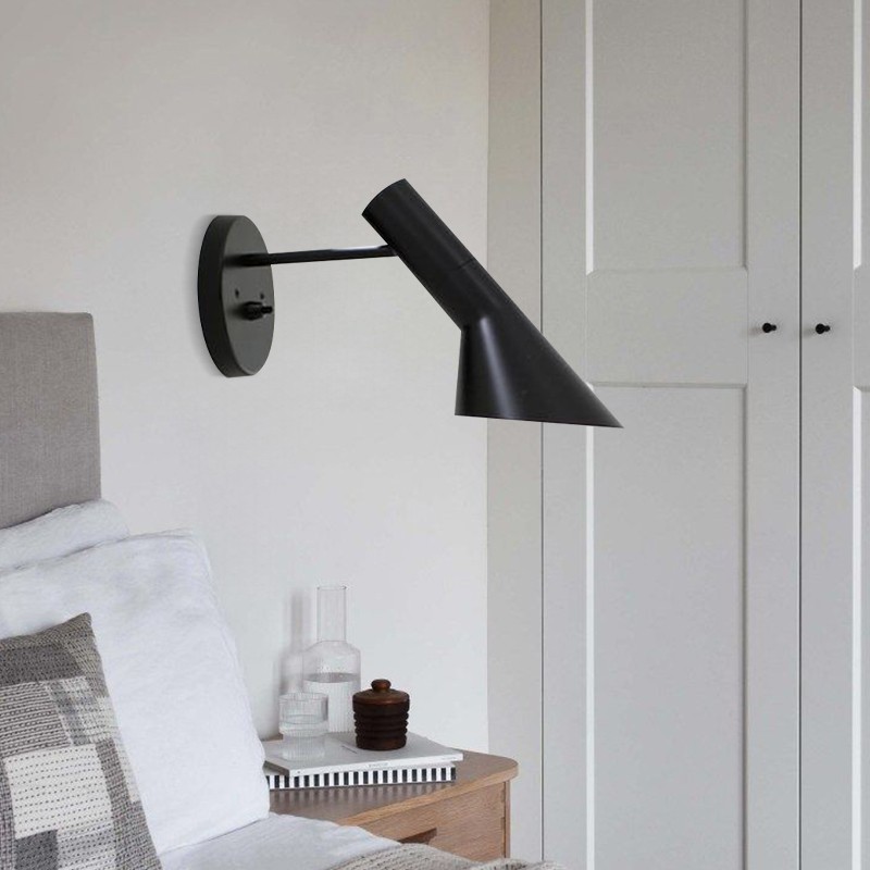 Modern Nordic Metal Wall Lamp - Directional Asymmetrical Sconce for Hallway