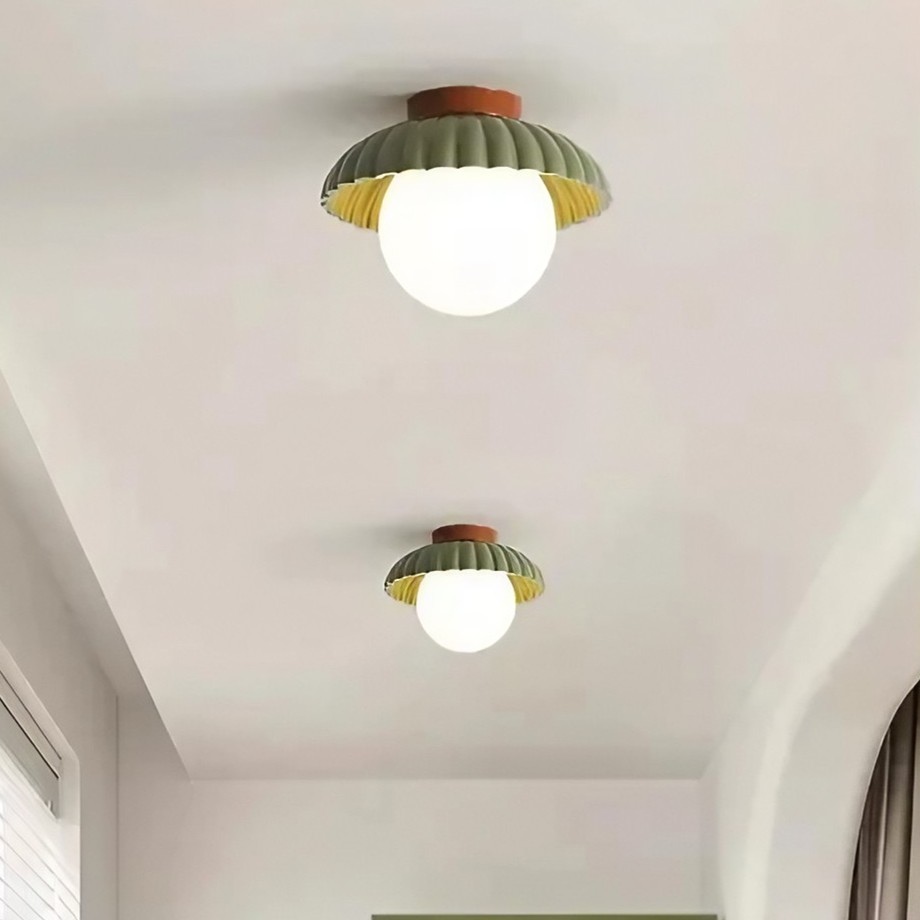 Alien Cream Ceiling Light - Resin Flower Ceiling Lamp for Living Room and Kitchen K227