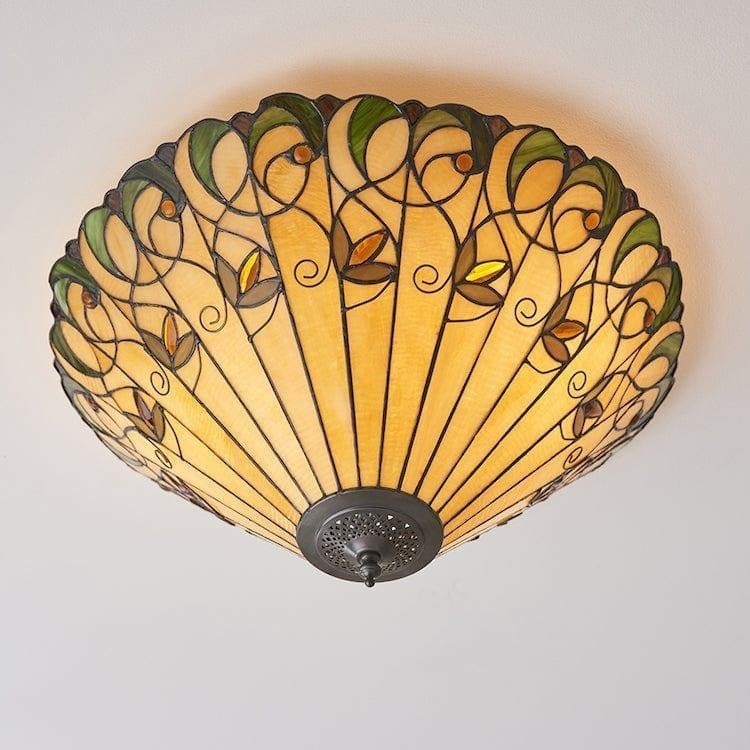 TF Jamelia Light - Decorative Art Glass - Flush Mount Timeless Style for Hallway K2015