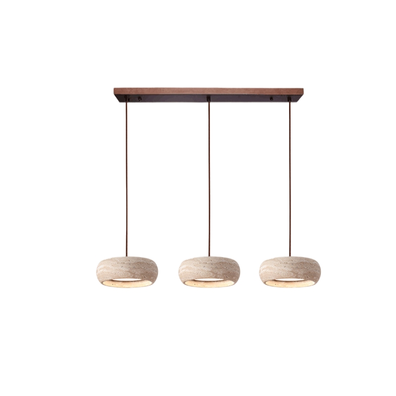 Wabi Sabi Style Travertine Stone Pendant Light D934