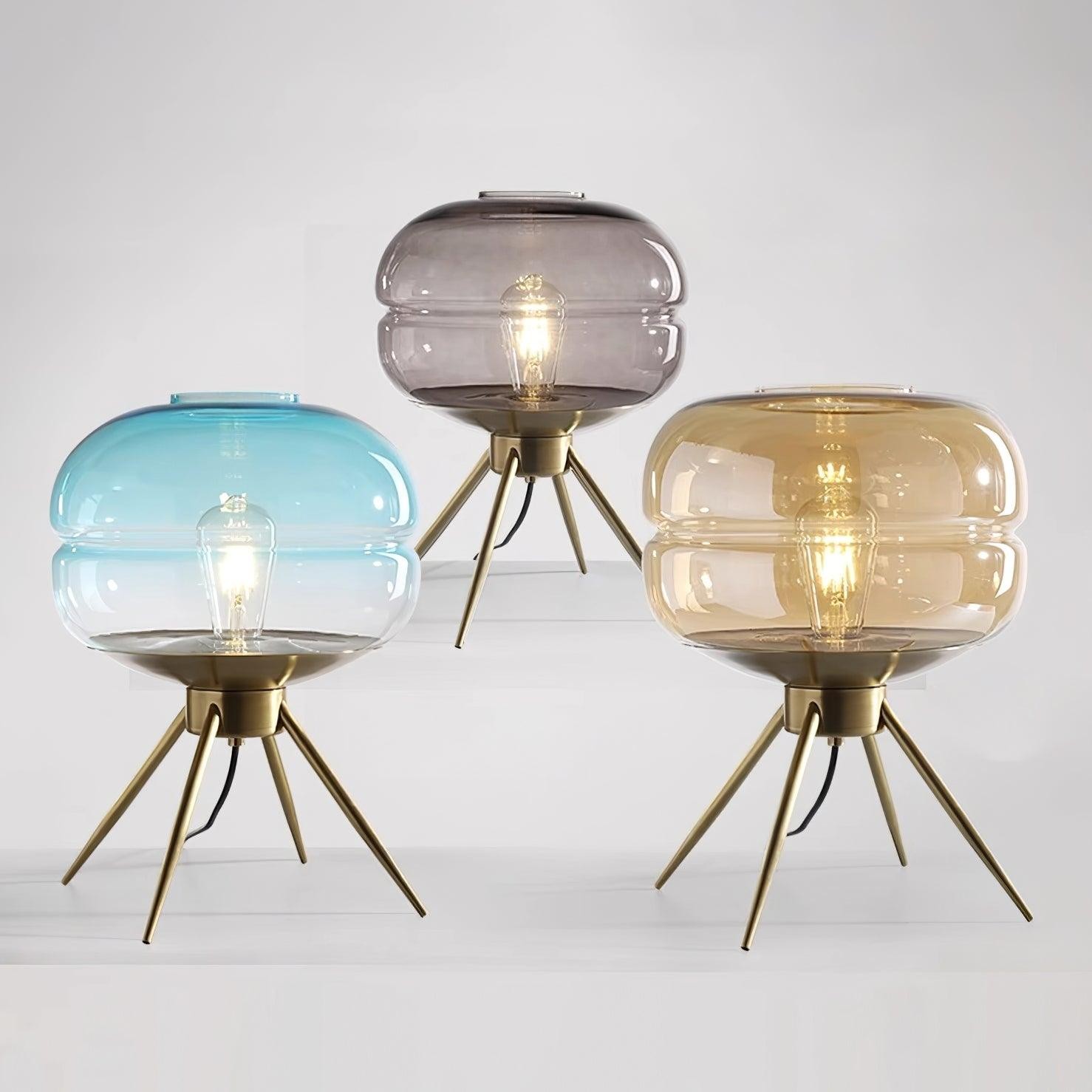 Luxury Personality Colored Glass Cover Tall Table Lamp K515