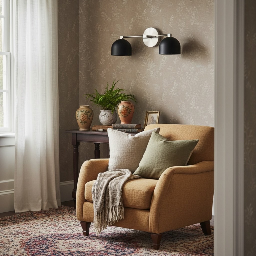 Metio Dome Mid-Century Globe Wall Light – Retro Vanity Sconce for Bathroom or Bedroom K1554