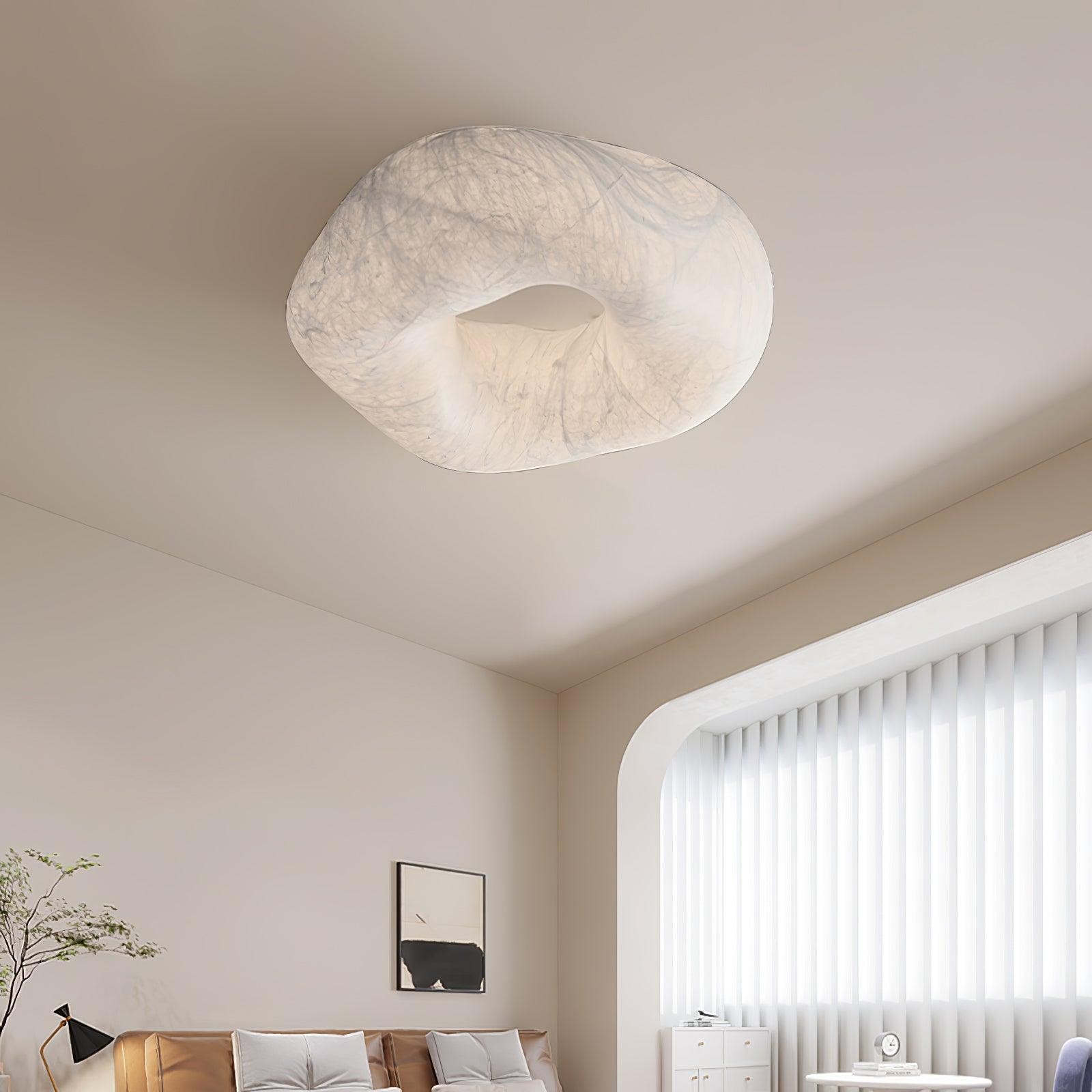 Modern Simple Silk LED Living Room Ceiling Lamp K780