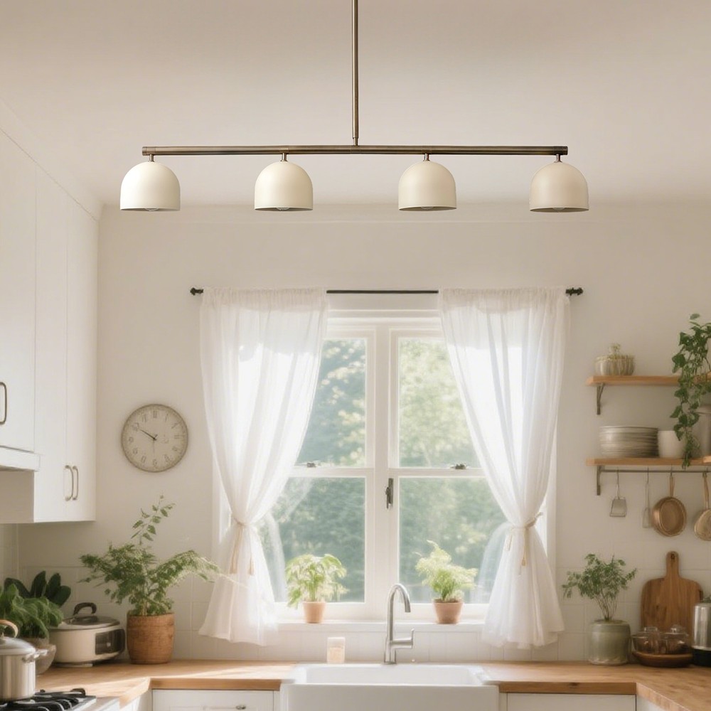 Modern Strip 4-Light Chandelier For Kitchen Island K899