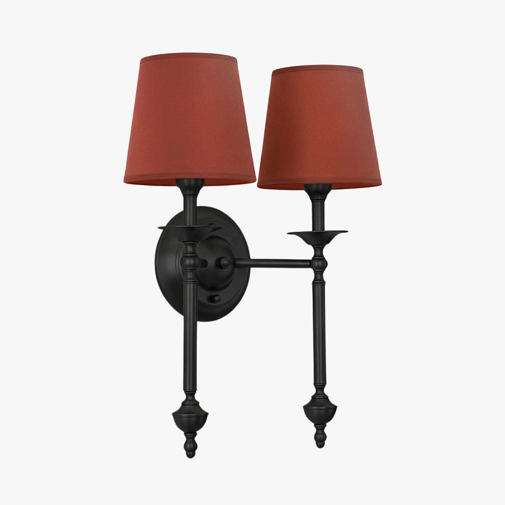 Arcuma Fabric Wall Sconce - Modern Copper Wall Light for Hallway K2353
