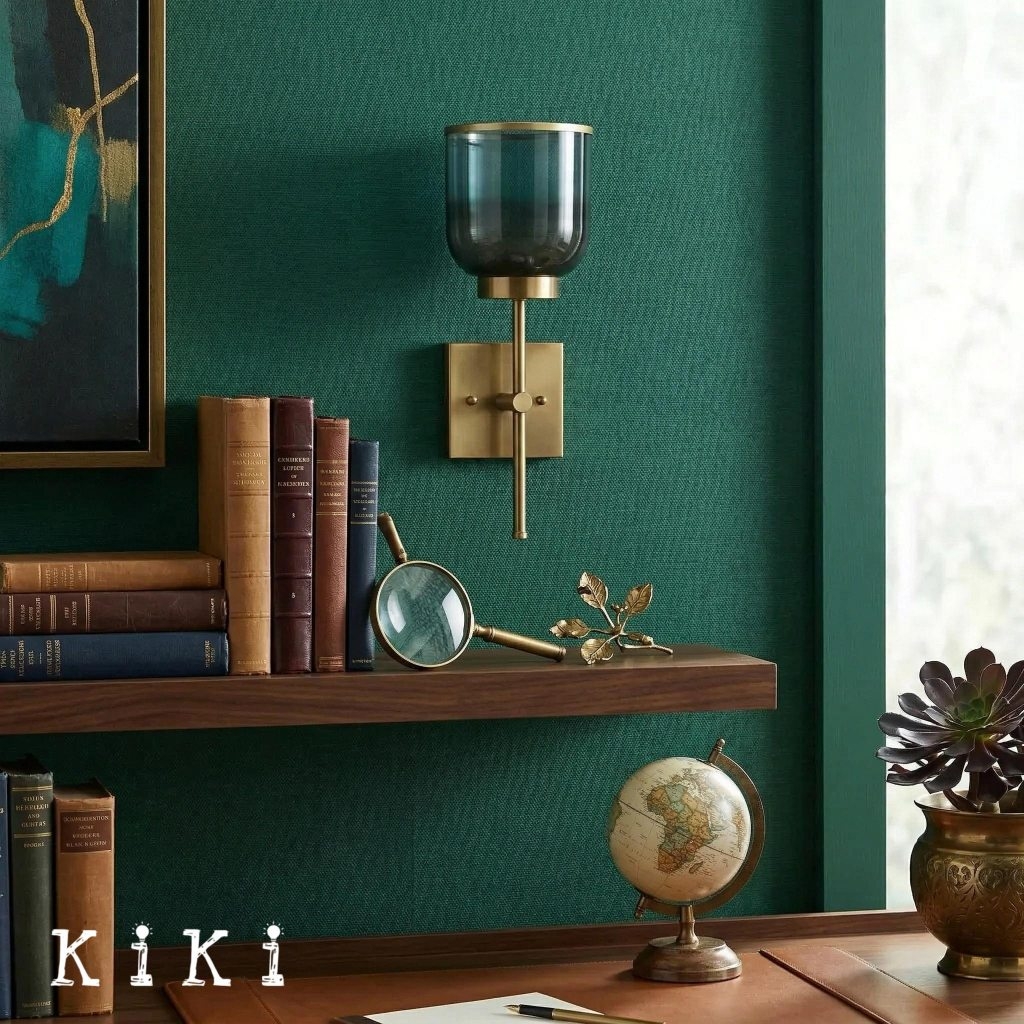 Helvo Gradient Glass Wall Lamp - Cylinder Glass Sconce for Living Room and Entryway K2350