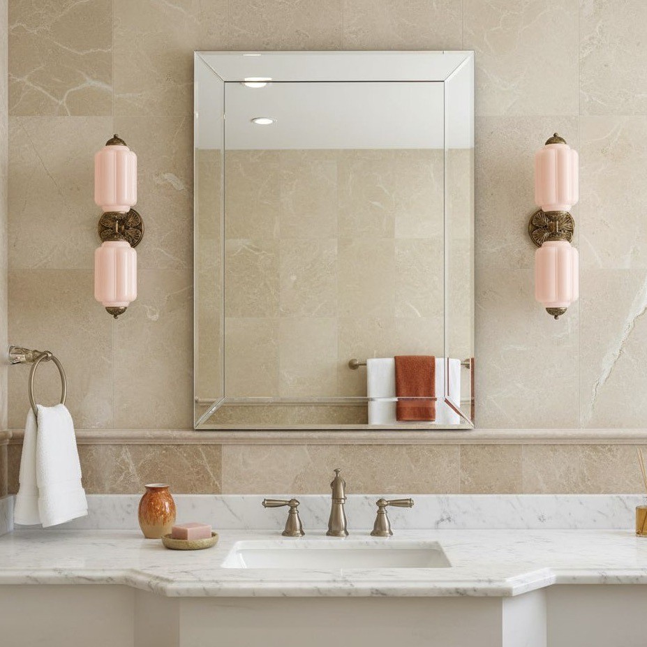 Eloise Pumkin Glass Vanity Sconce K864