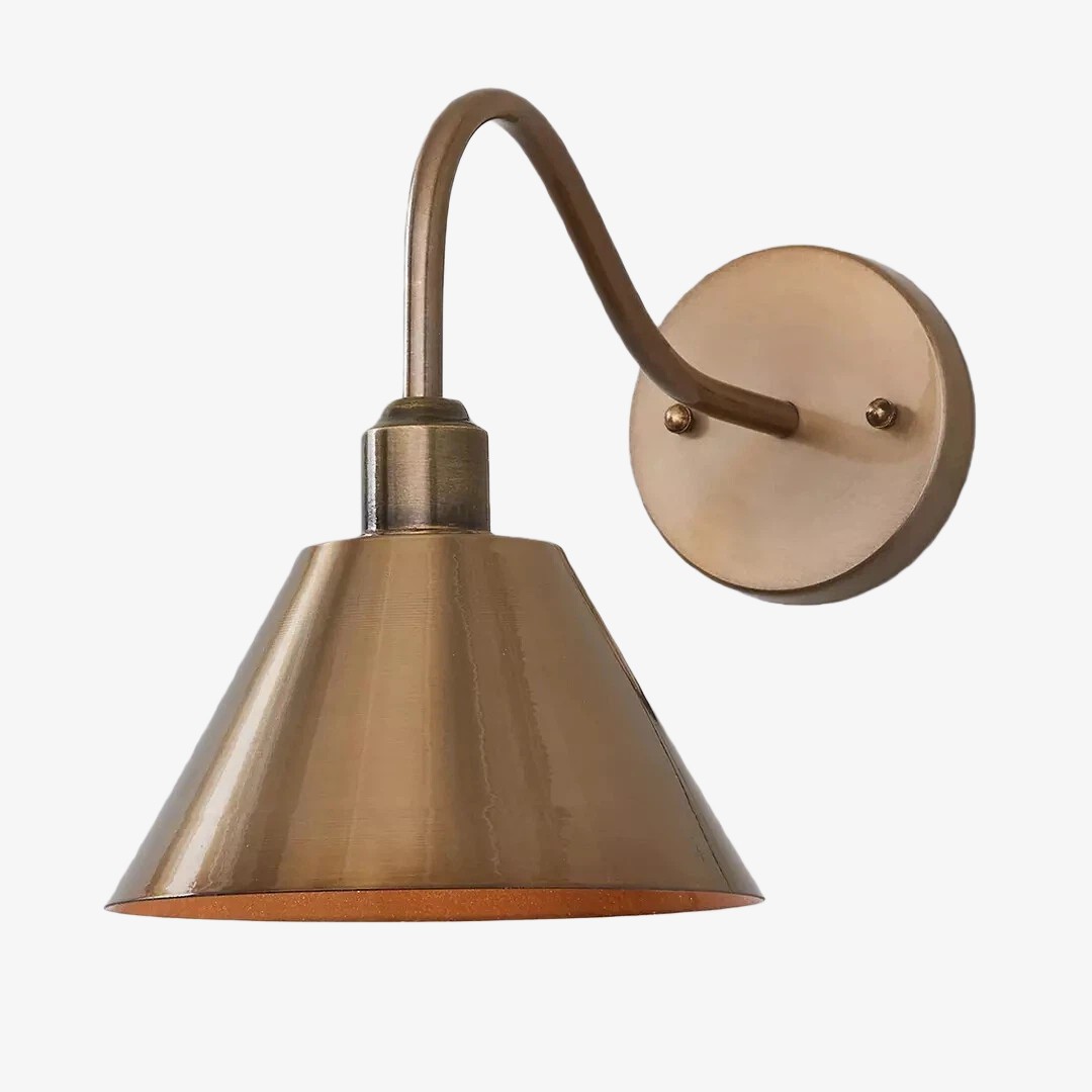 Narix Industrial Wall Sconce - Sleek Tapered Shape for Lounge and Dining Area K2120