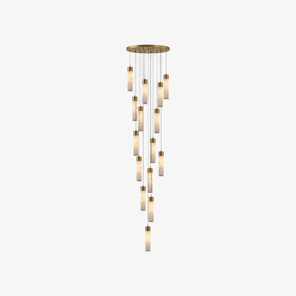 Solaryx Minimal Cylindrical Silhouette Pendant Light - Modern Style Lamp for Kitchen or Dining Room K2300