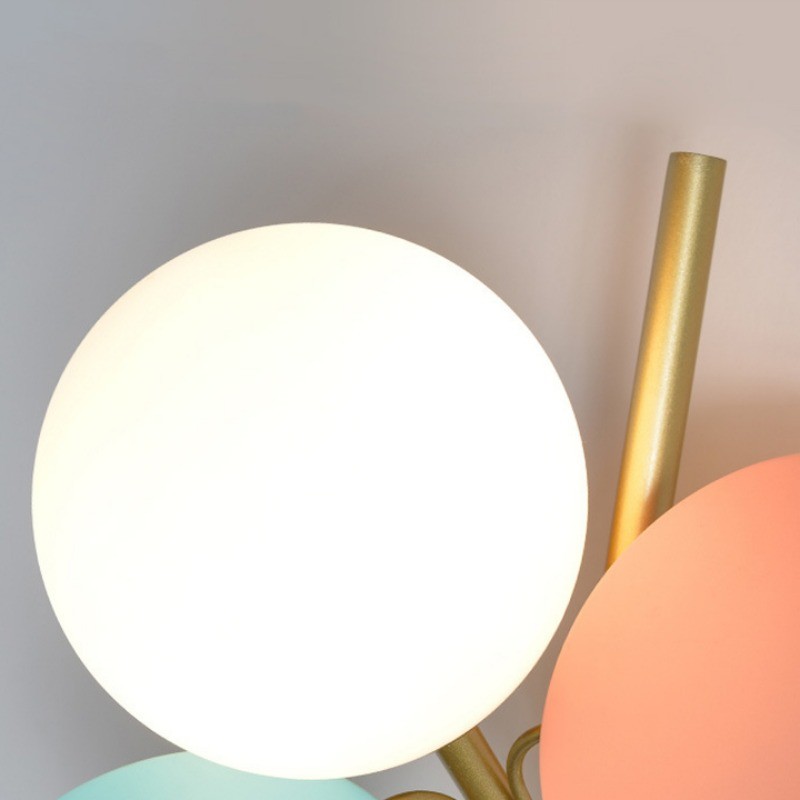Creative Coloful Leaf Glass Globe Wall Light K174