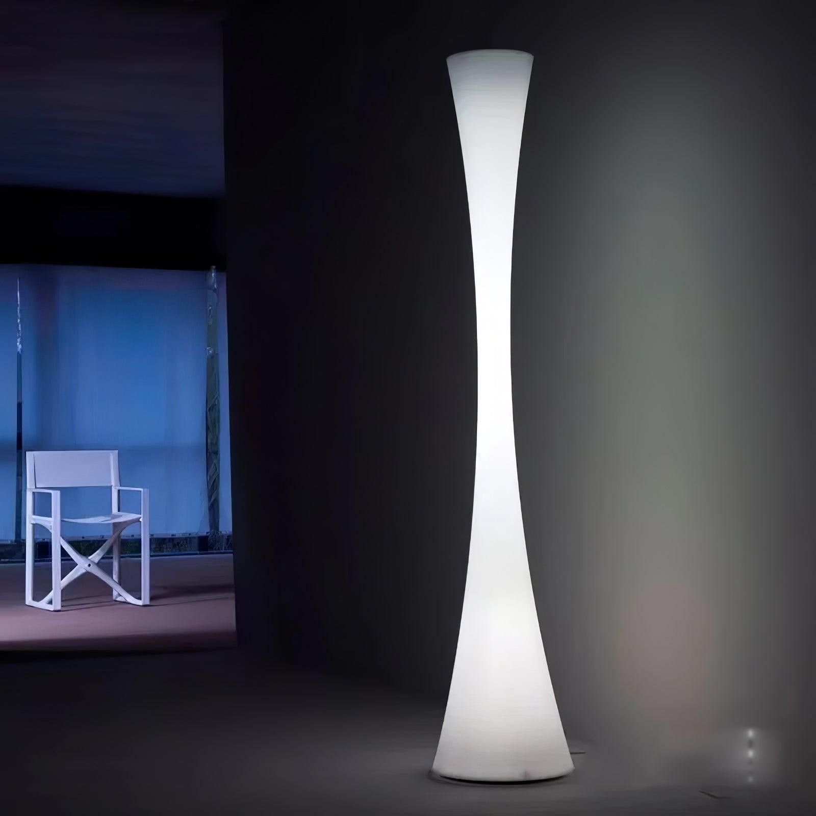 Romantic Simple White Column Floor Lamp K819