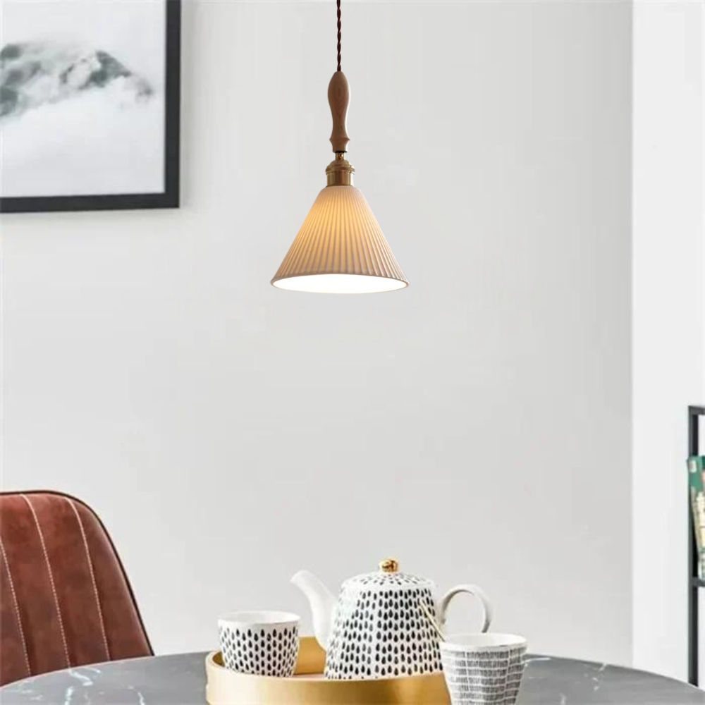 The Clear Ceramic Glass Pendant Light D861