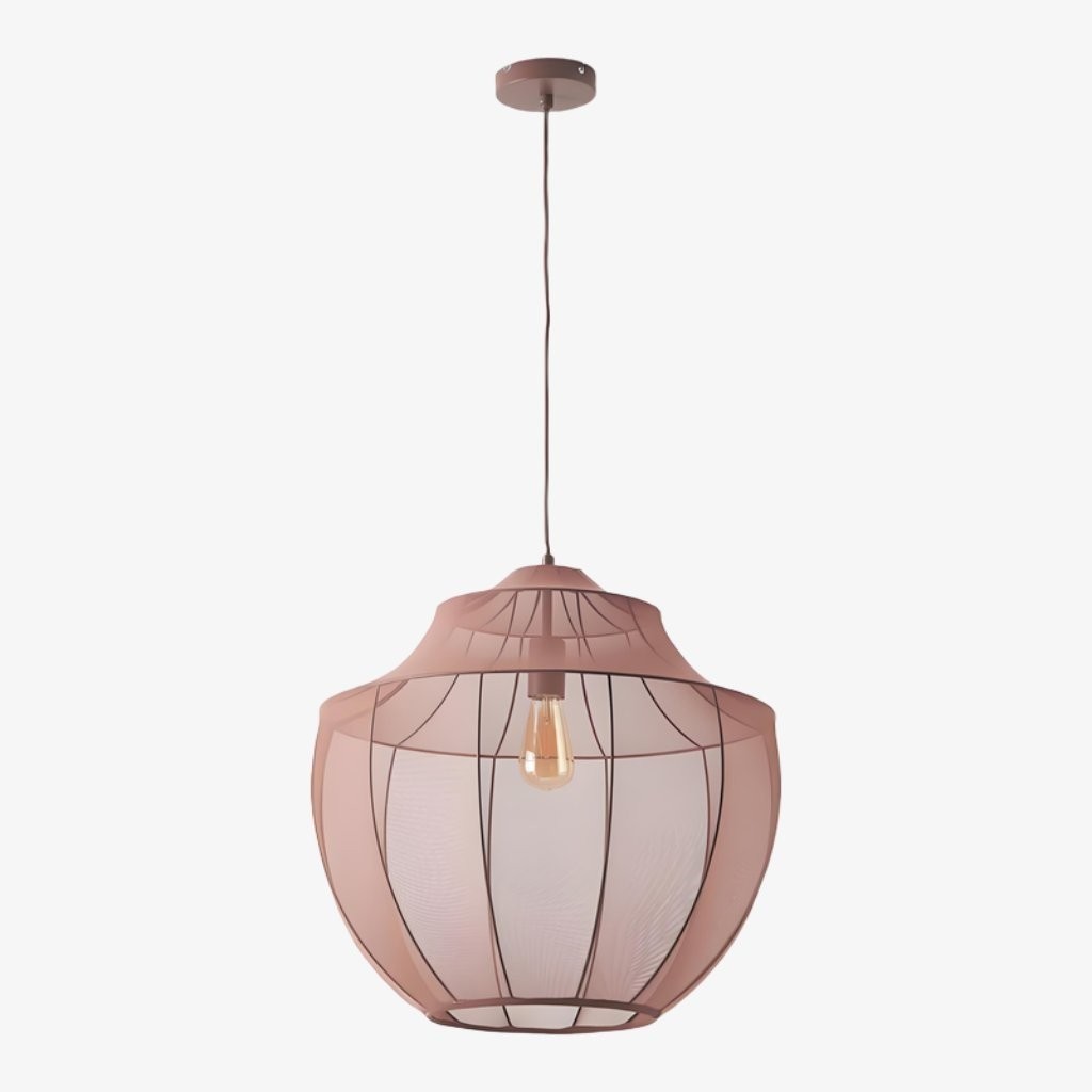 Lumifil Modern Mesh Pendant Light - Hanging Fabric Lghts are Suitable for Dining Rooms or Kitchen Islands K1752