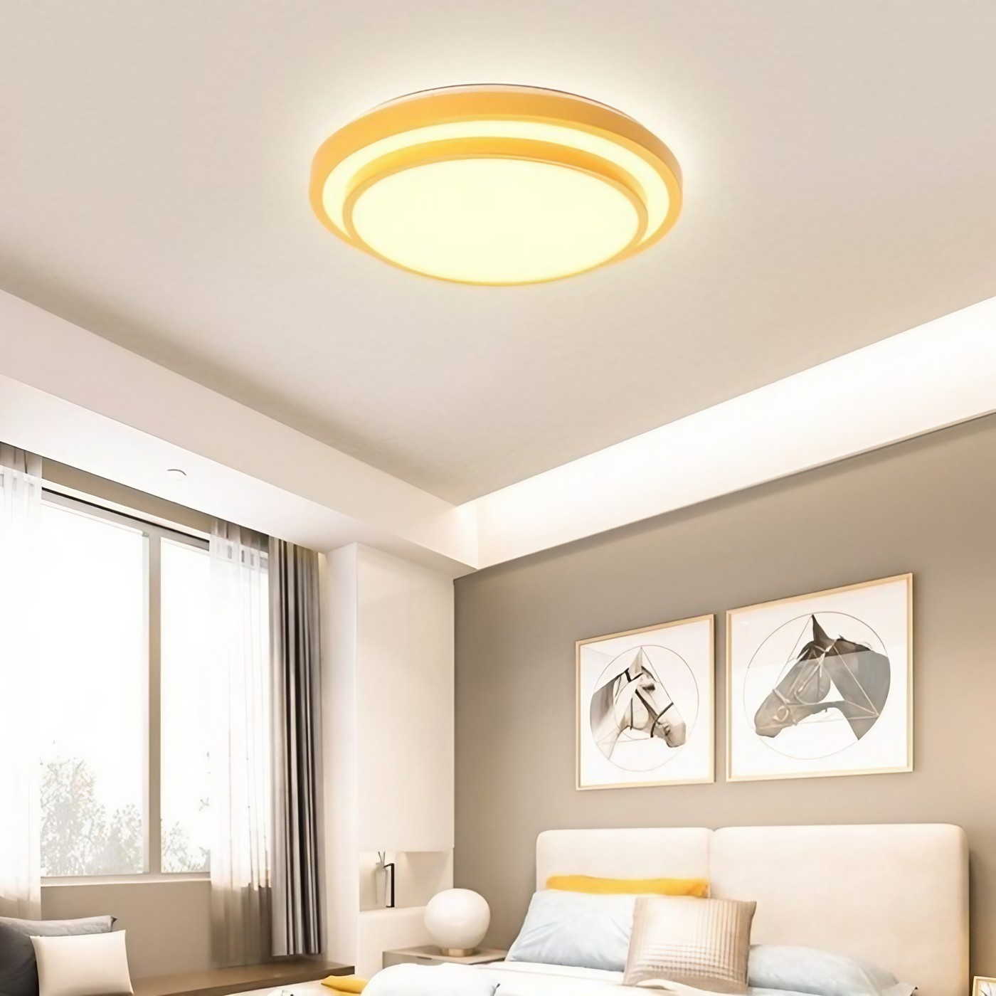 Modern Macaron Disc Flush Mount Ceiling Lamp K781