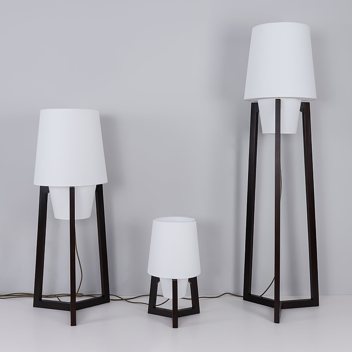 Modern Simple Chinese Style Solid Wood Floor Lamp K443