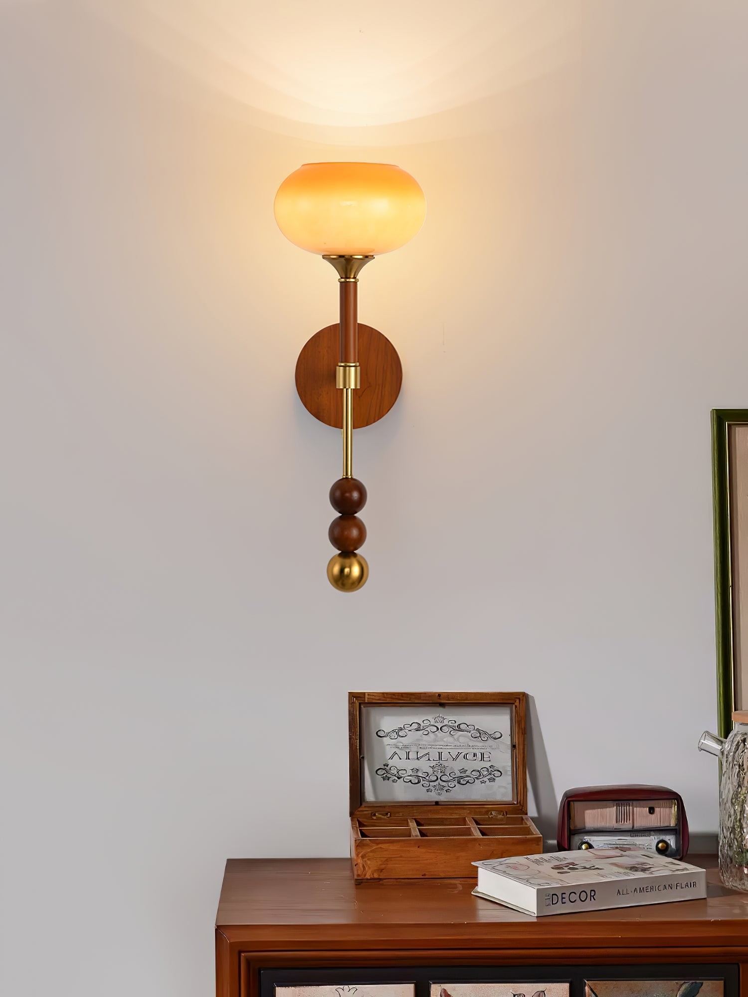 Retro Solid Wood Series Wall Lamp K638