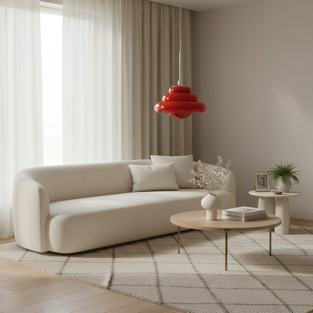 Bomiello Chic Layered Glass Pendant Lamp for Bedroom and Living Area K2163
