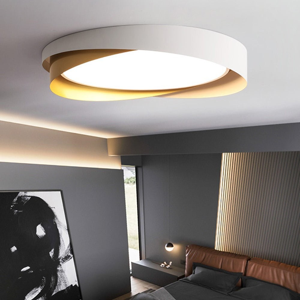 Nordic Style Modern Minimalist Wave Pattern Ceiling Lamp K611
