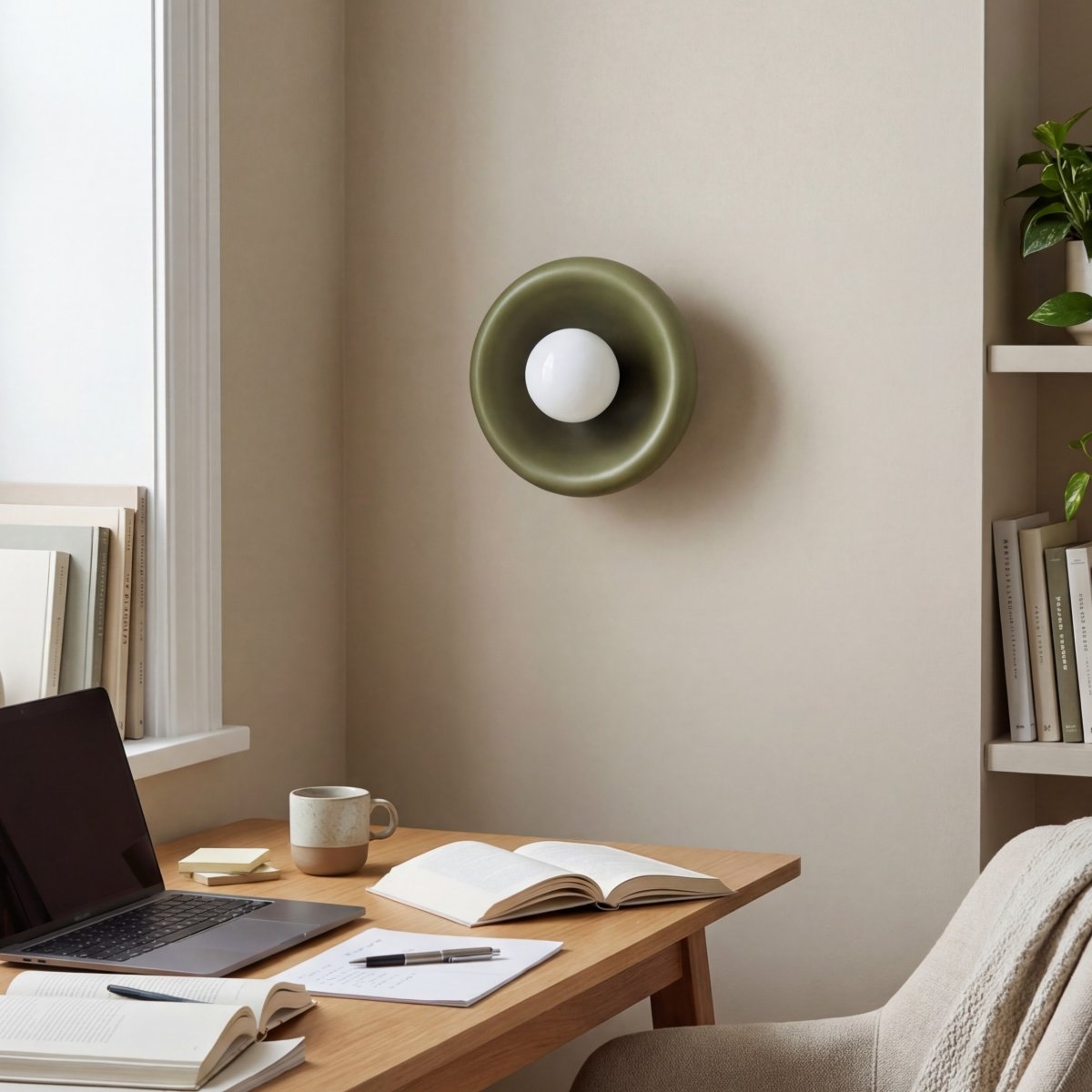 Zerune Colorful Art Donut Wall Light - Modern Artistic Lighting for Hallway K2397