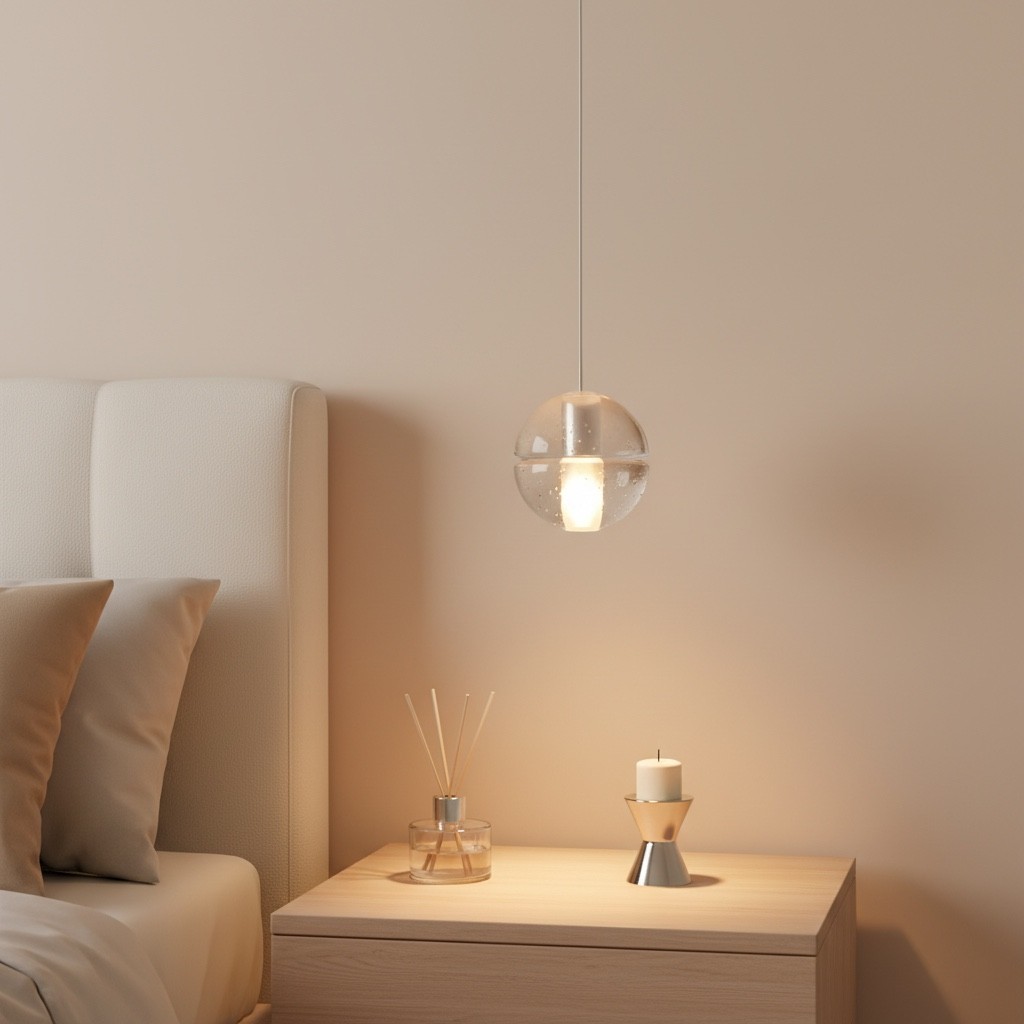 Lorivo Decorative Crystal Sphere Pendant Light Starry Visual for Lounge Areas K2242
