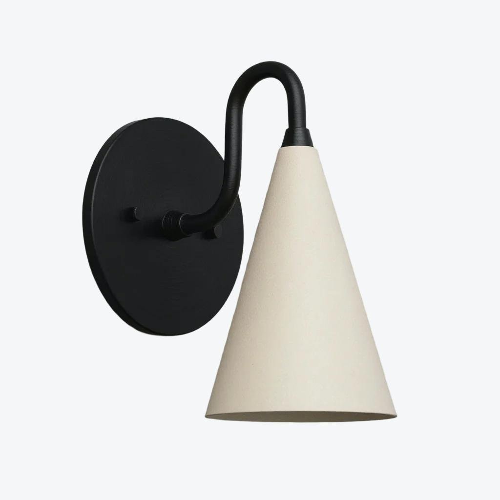 Curva Metal Cone Wall Lamp - Classic Vintage Accent Lighting for Hallway K1736
