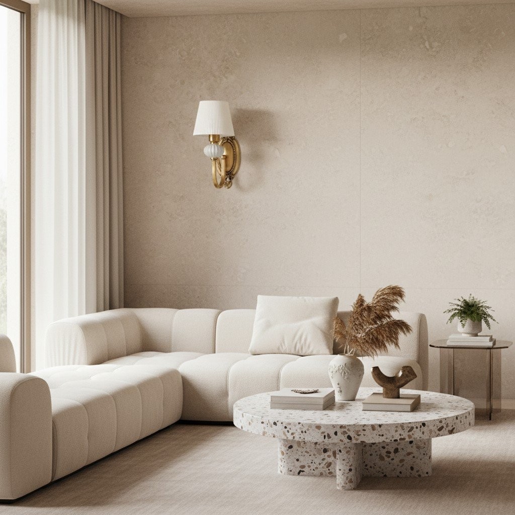 Rowanea Retro Fabric Wall Lamp - Elegant Fixture for Bedroom and Hallway K2214