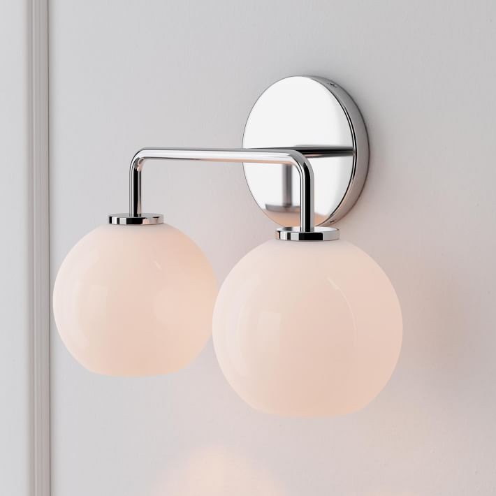Selvion Artistic Globe Sconce Light - Handcrafted Glass Sculptural Wall Fixture K1158