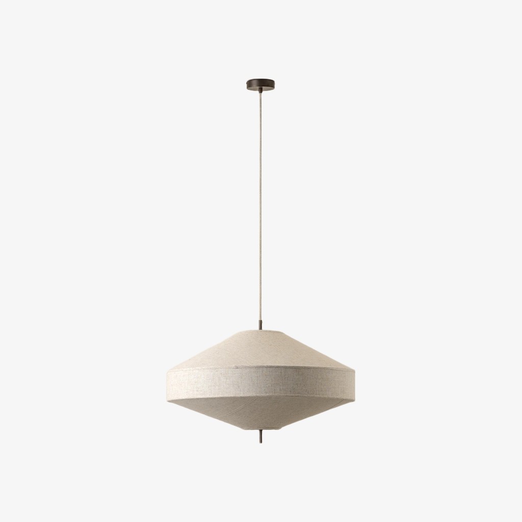 Zalen Decorative Fabric Pendant Light For Bedroom And Dining Room K1684