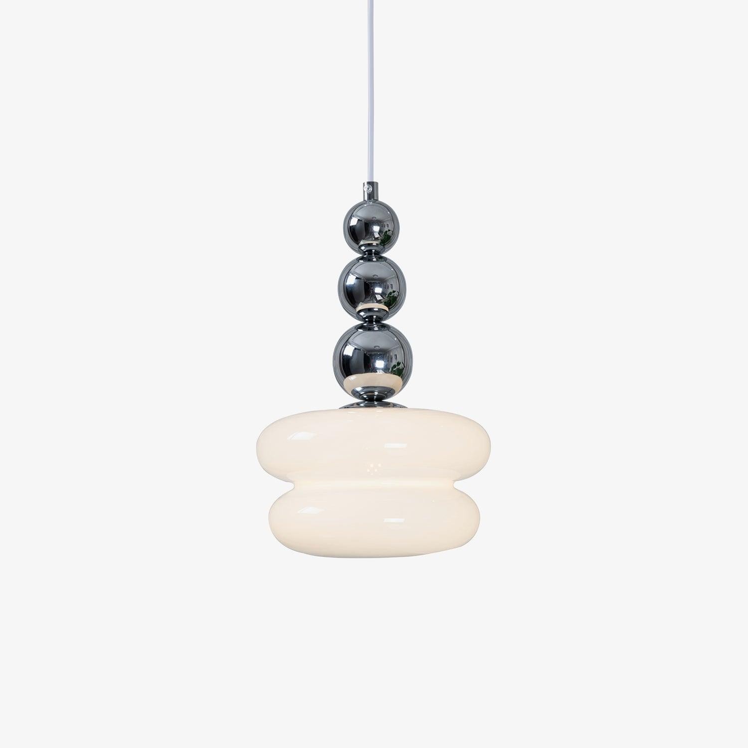 Contemporary Nordic Glass Ball Hoist Pendant Light For Living Room K524
