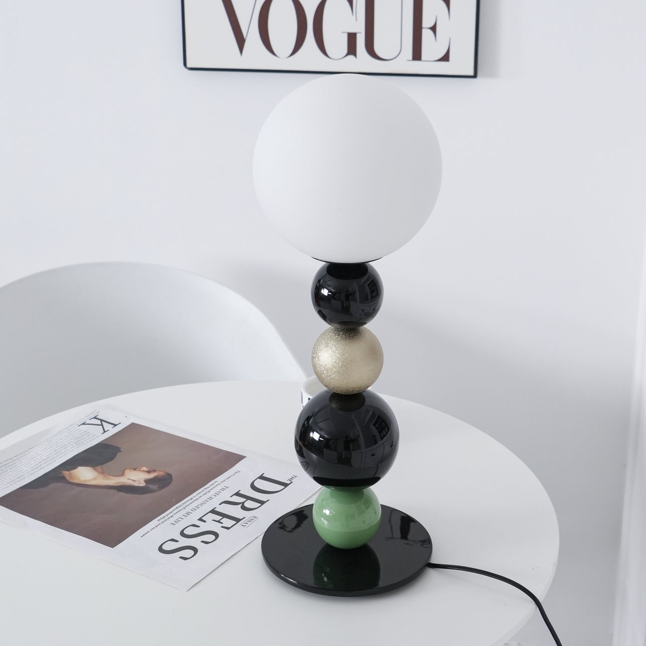 Coloful Stacked Round Ball Table Lamp K175