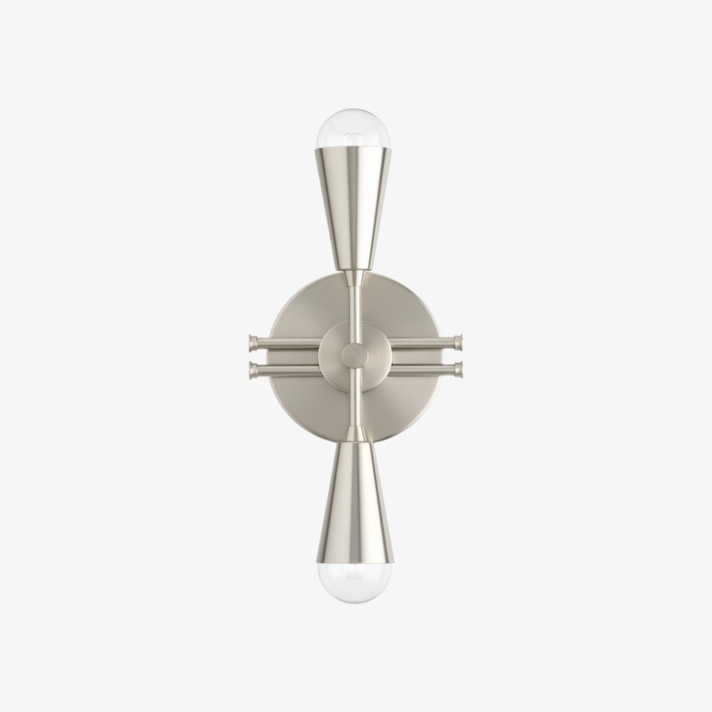 Pyralis Cone Art Deco Brass Sconce - Industrial Vanity Light K1460