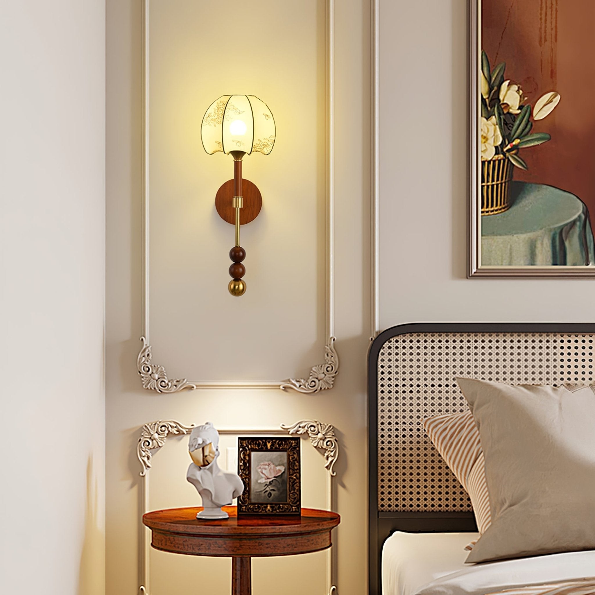 Retro Solid Wood Series Wall Lamp K638