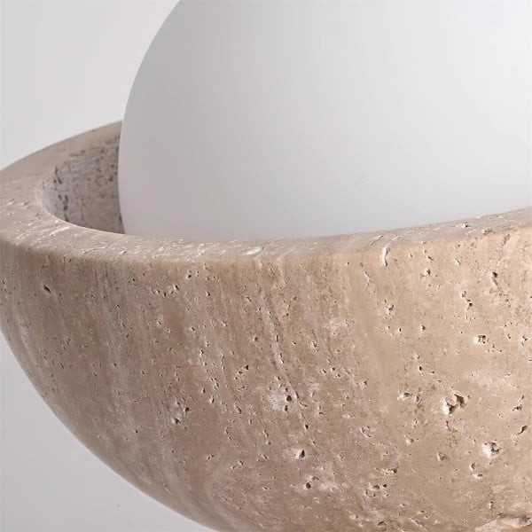 Travira Ceiling Light Textured Bowl Design Flush Mount Ceiling Lamp - Organic Style for Living Rooms K2070