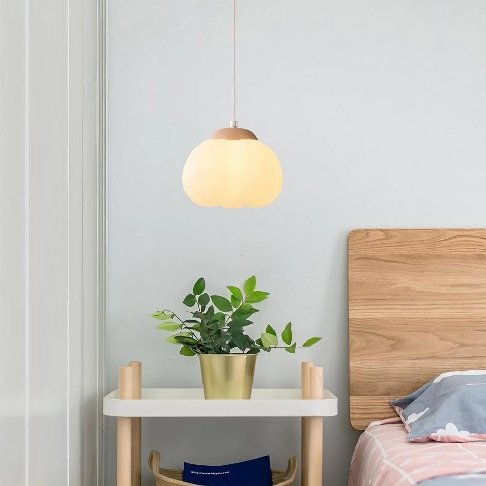 Art Deco Bauhaus Style Wooden Pendant Lamp K36