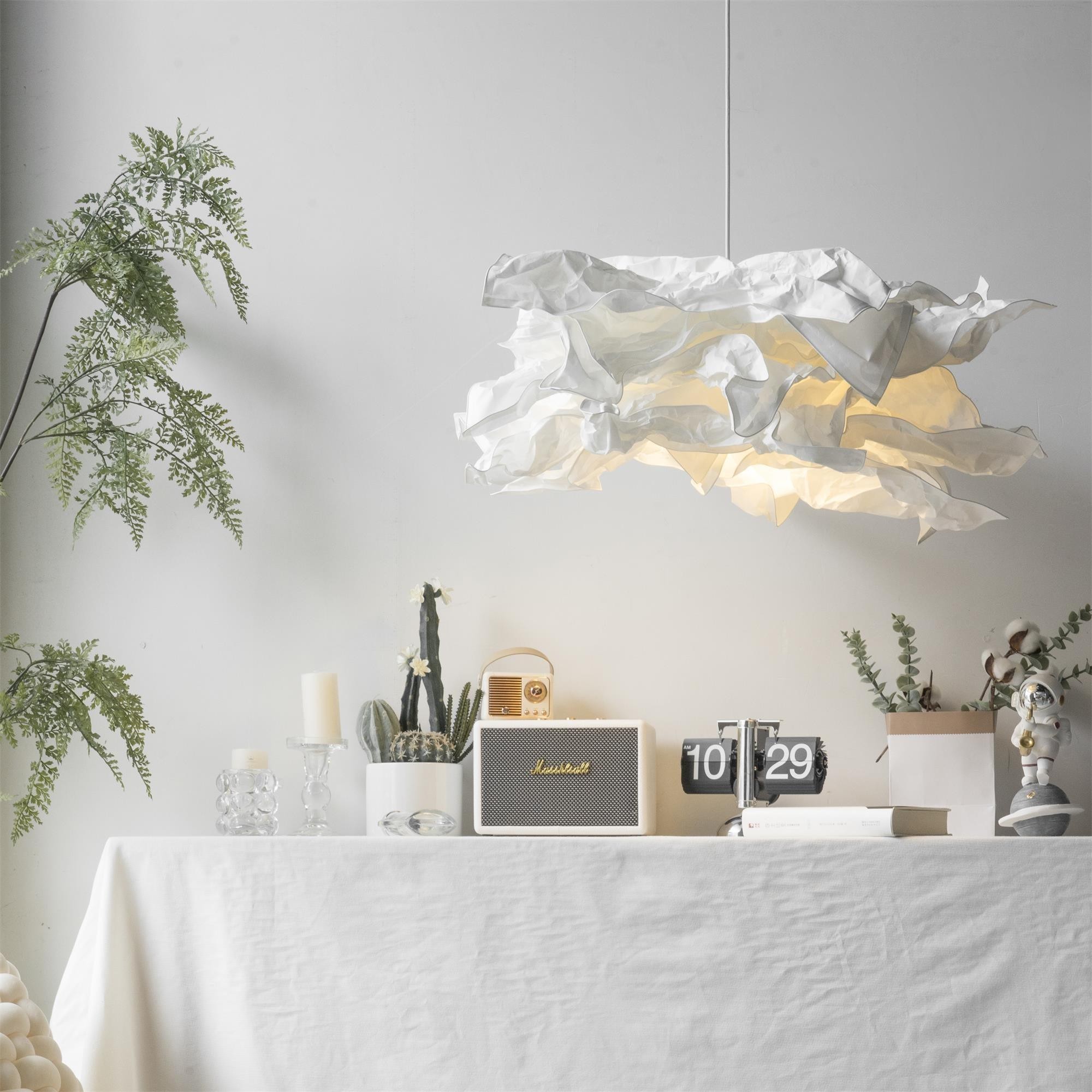 Modern Cream Paper Pendant Lamp K574