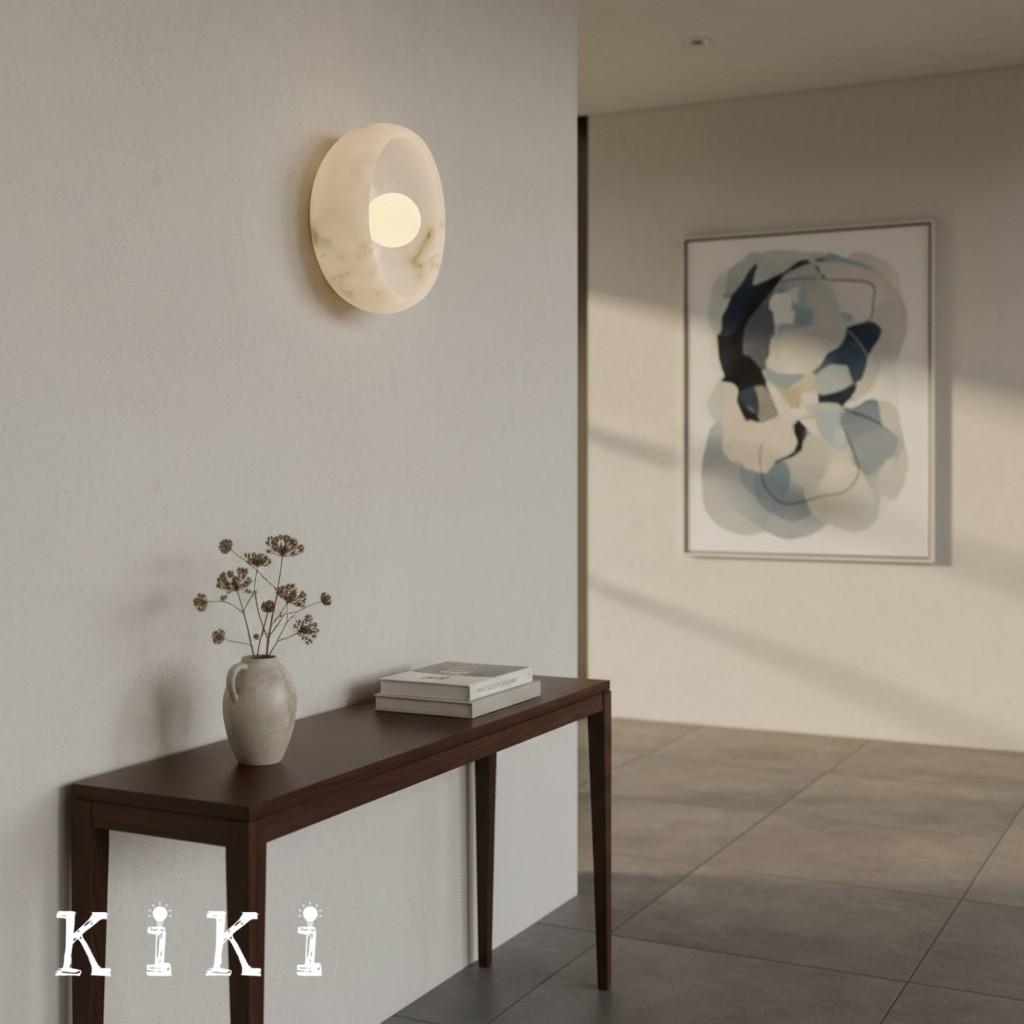 Haelen Alistair Retro Bowl Shade Wall Sconce - Decorative Wall Lighting for Hallway K1769