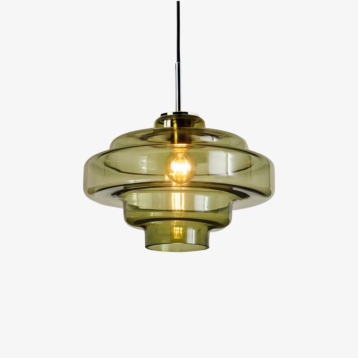 Koloro Bauhaus Glass Pendant Light – Mid-Century Inspired Design for Dining Area or Kitchen K1122