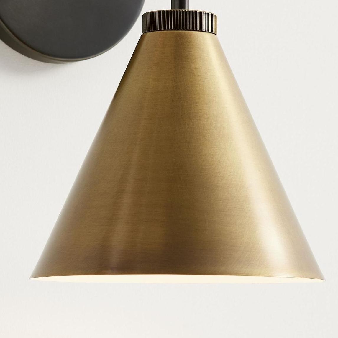 Retro Metal Cone Tapered Sconce Light K847