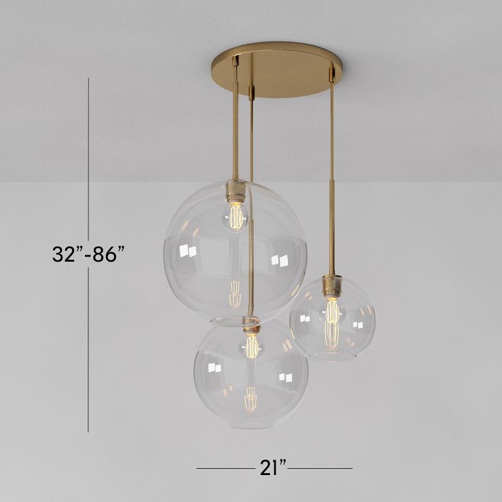 Selvion Minimalist Crystal Chandelier - Handcrafted Glass Sculptural Lighting Fixture K1220