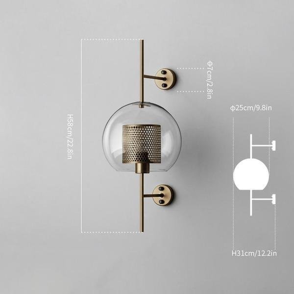 Chiswick Glass Wall Light